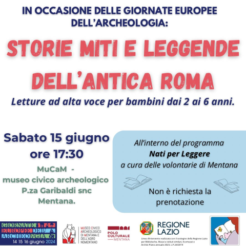 Storie miti e leggende dell'antica Roma 15 giugno MuCaM