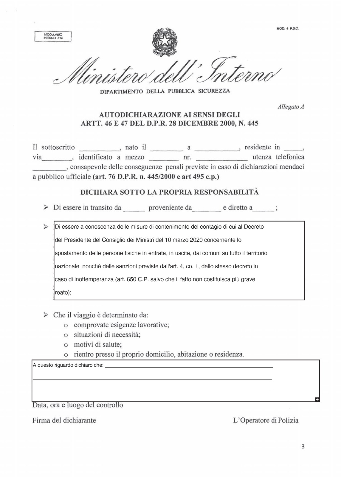 modulo_spostamento