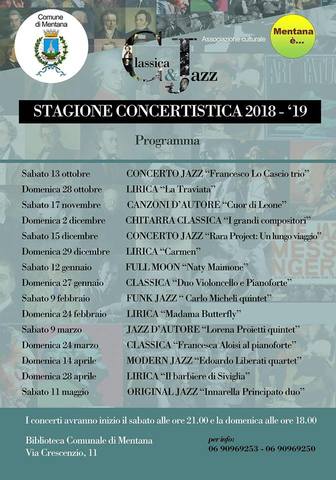 Stagione concertistica 2018/2019