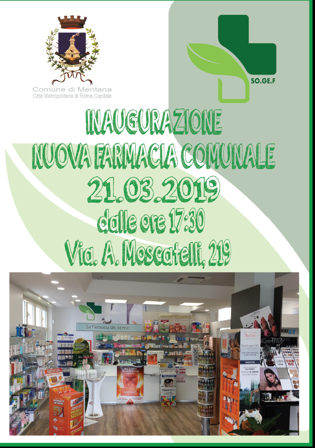 Inaugurazione nuova farmacia comunale