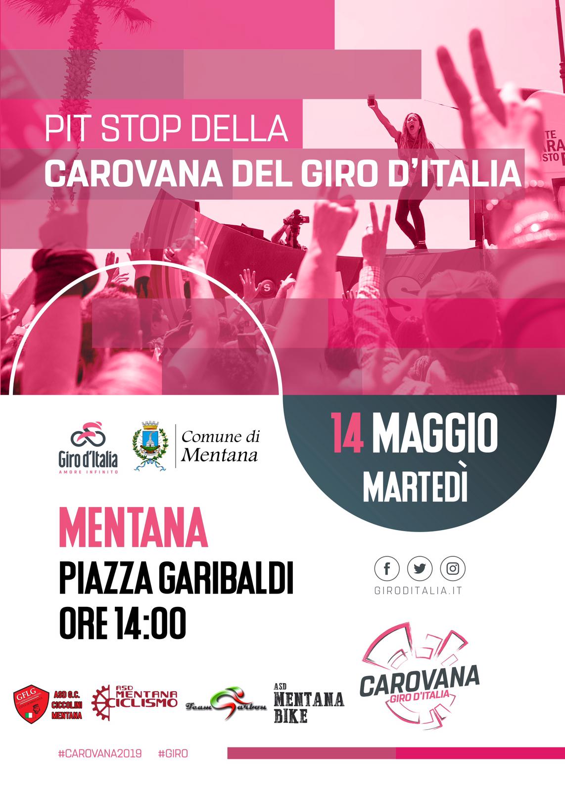 Passaggio Giro d’Italia martedì 14 Maggio 2019:Aggiornamento